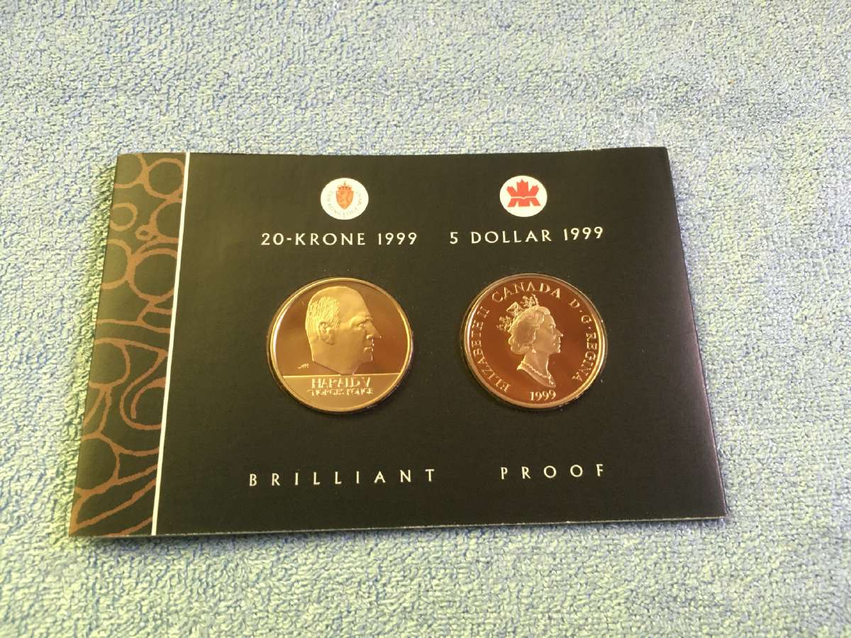 Monetos Canada ir Norge 1999m. cu-ni - nuotraukos Nr. 6