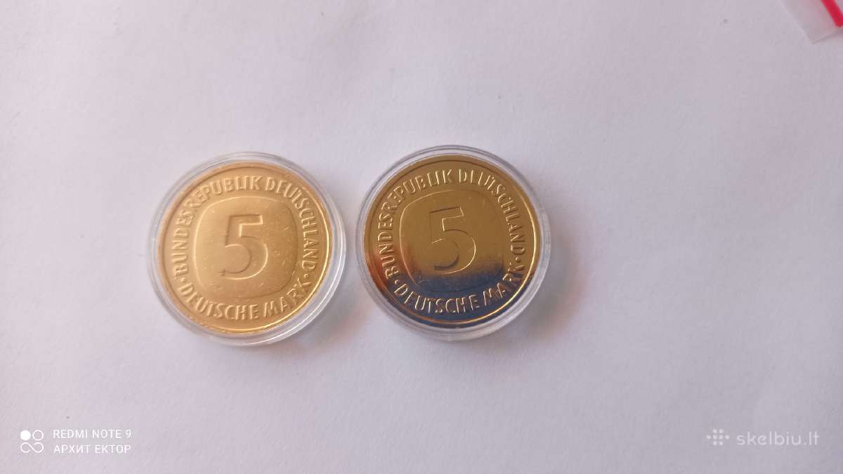 Auksuotos monetos,deutsche Mark - nuotraukos Nr. 3