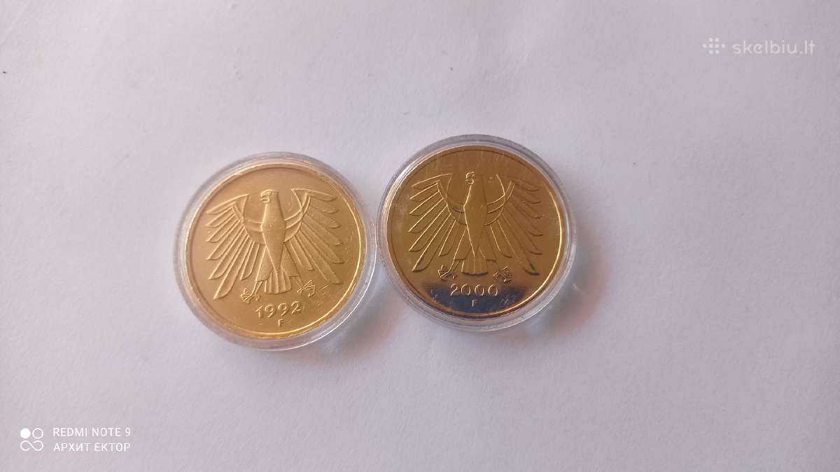 Auksuotos monetos,deutsche Mark - nuotraukos Nr. 4