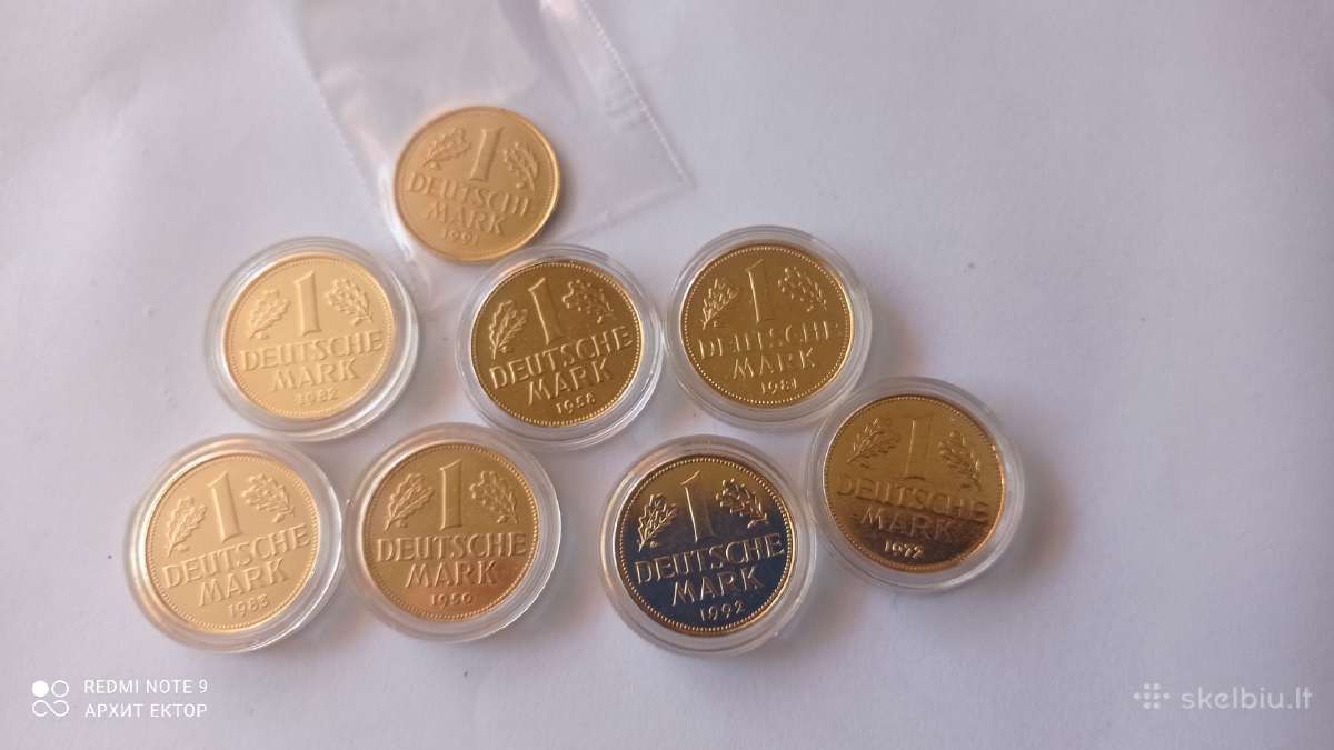 Auksuotos monetos,deutsche Mark - nuotraukos Nr. 5