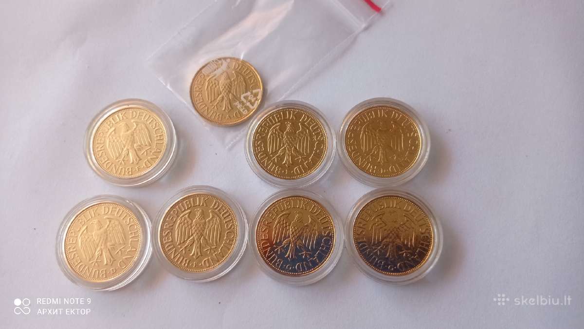 Auksuotos monetos,deutsche Mark - nuotraukos Nr. 6