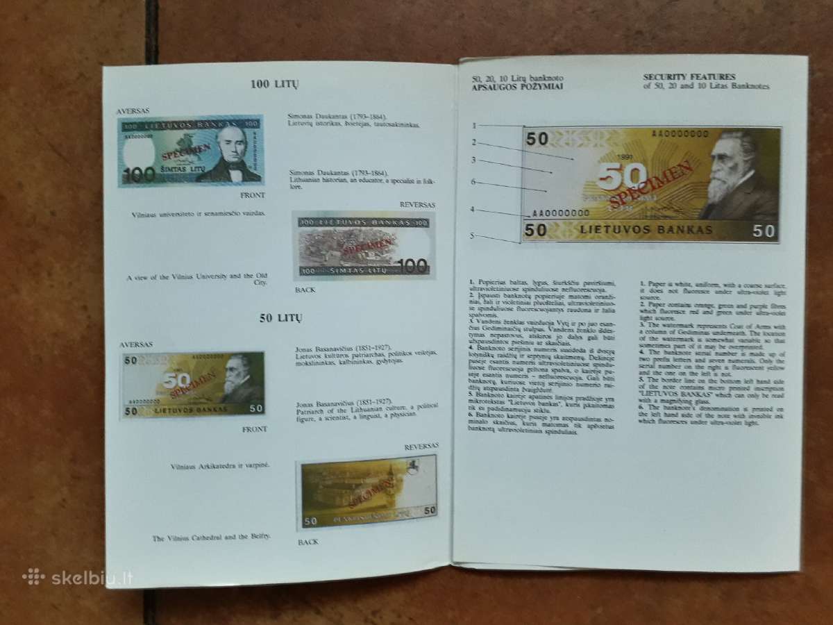 Pinigų bukletai 1993 metai. - nuotraukos Nr. 5