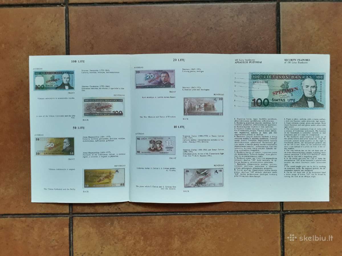 Pinigų bukletai 1993 metai - nuotraukos Nr. 4