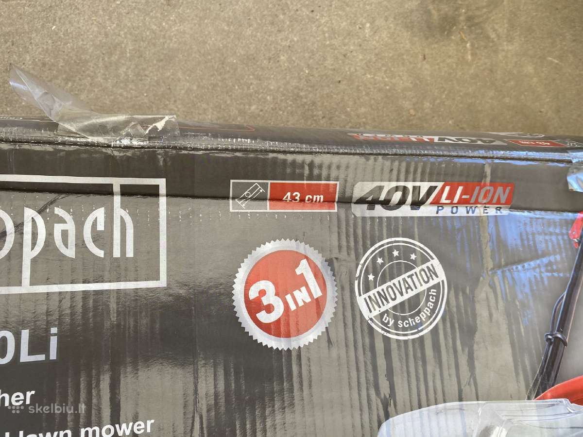 Scheppach Mp 43-40li aku žoliapjovė - nuotraukos Nr. 5