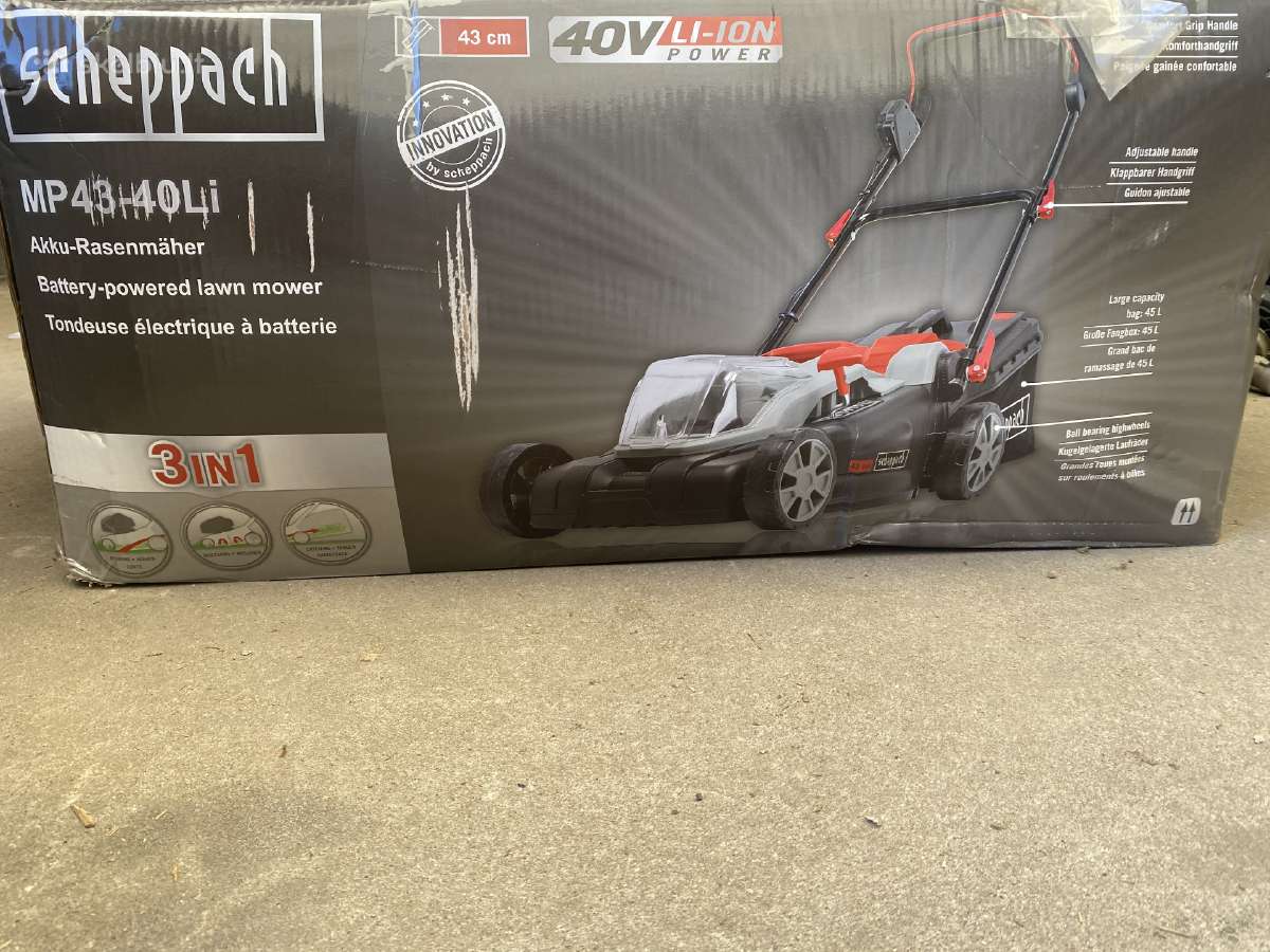 Scheppach Mp 43-40li aku žoliapjovė