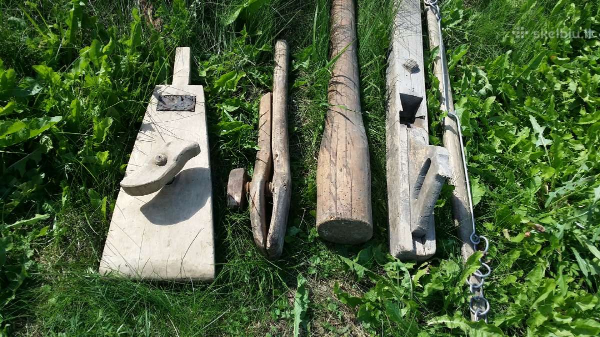 Liaudiski mediniai senoviniai daiktai - nuotraukos Nr. 10