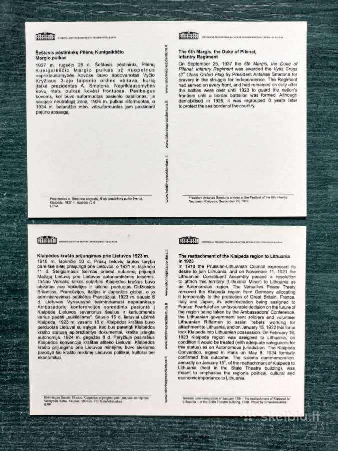 Atvirutės su prezidentu A. Smetona. - nuotraukos Nr. 2