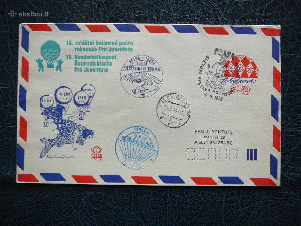 Oro balionai - pastas Cekoslovakija 1978 bp320