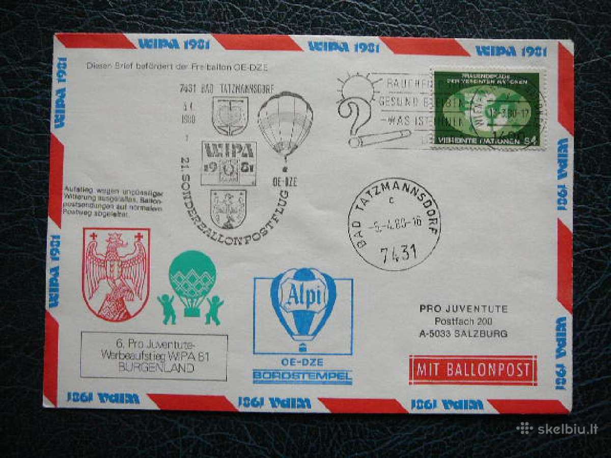 Oro balionai - pastas S. N. O. 1981 b7431