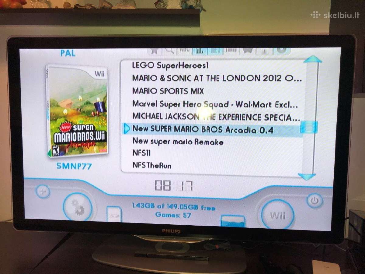 Su Garantija Atrištas Nintendo Wii 320g 116žaidimų - nuotraukos Nr. 4