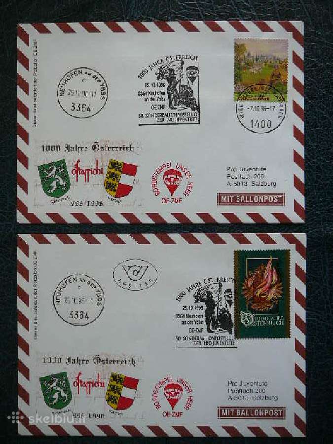 Oro balionai S. N. O. Austrija 1996 (1)b3364
