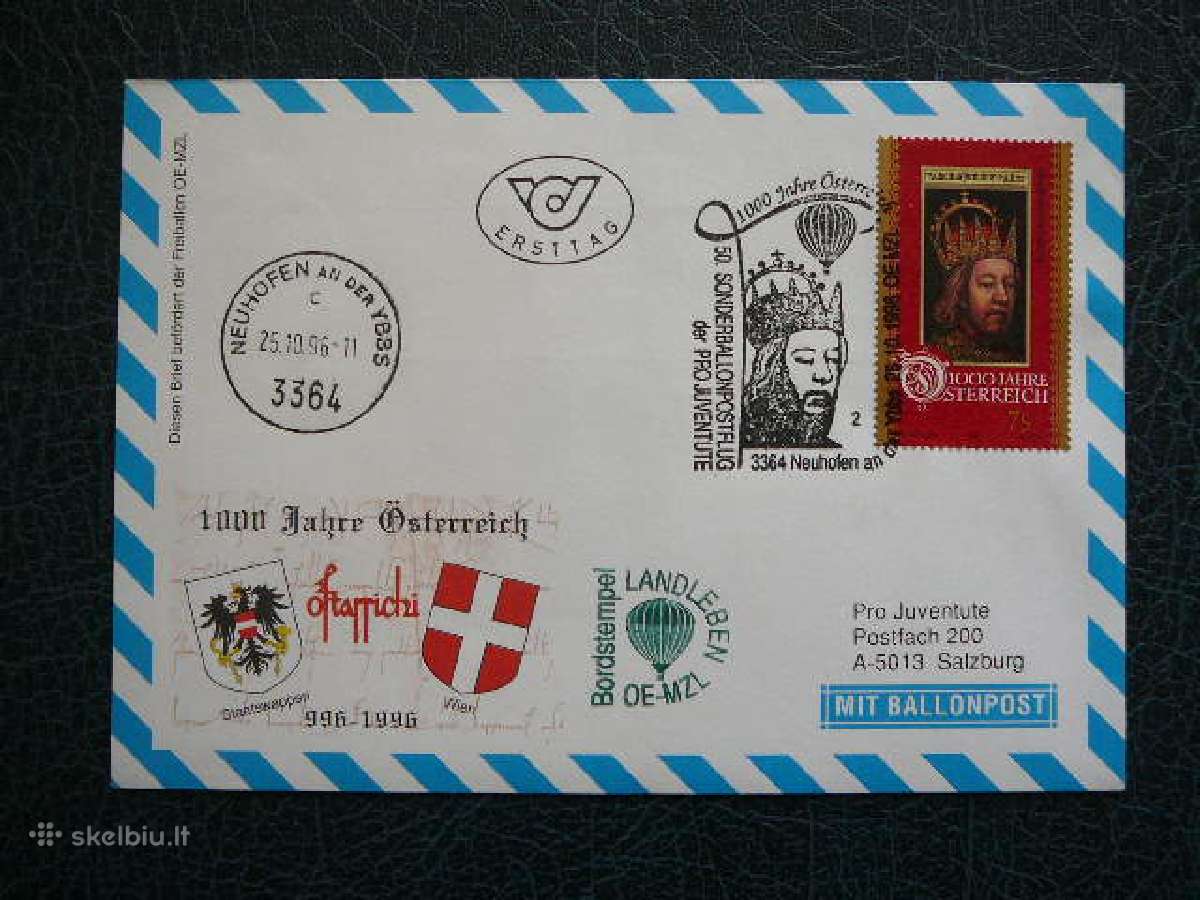 Oro balionai S. N. O. Austrija 1996 (5)b3364 - nuotraukos Nr. 3