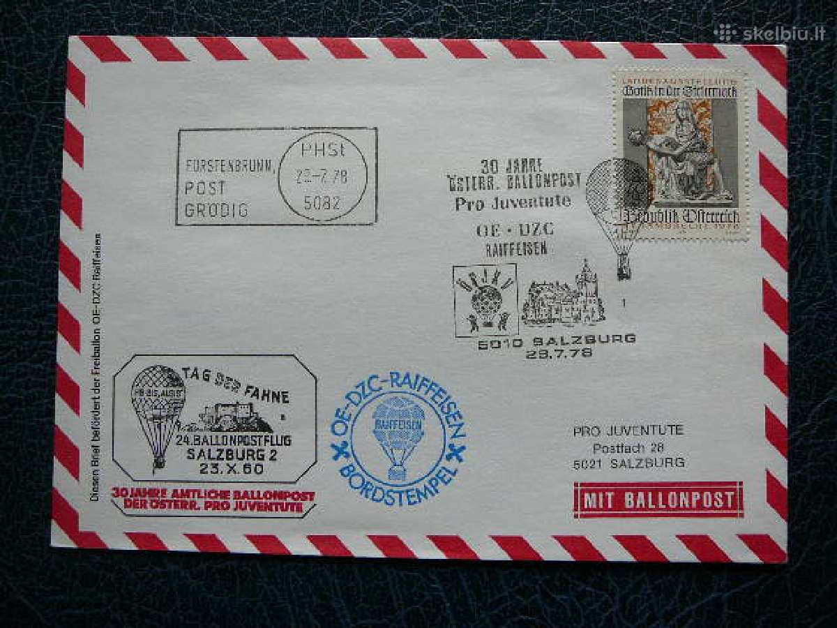 Oro balionai - pastas Austrija 1978 (1)b5082