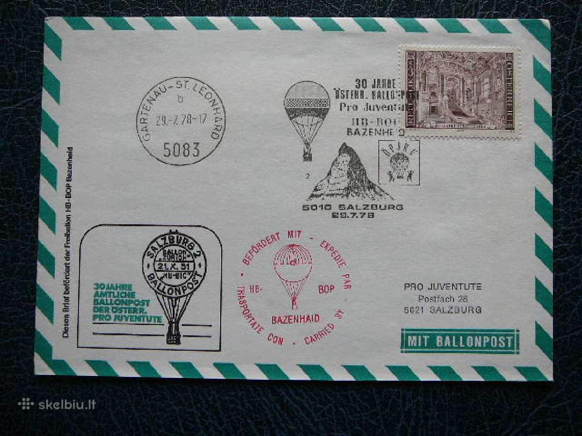 Oro balionai - pastas Austrija 1978 (1)b5083
