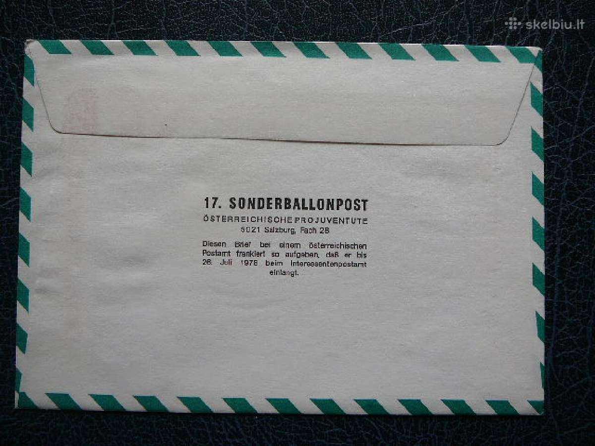 Oro balionai - pastas Austrija 1978 (1)b5083 - nuotraukos Nr. 2