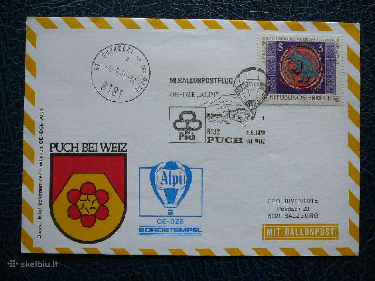 Oro balionai - pastas Austrija 1978 (1)b8181