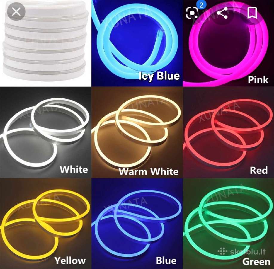 12v Neon LED Flex juostos