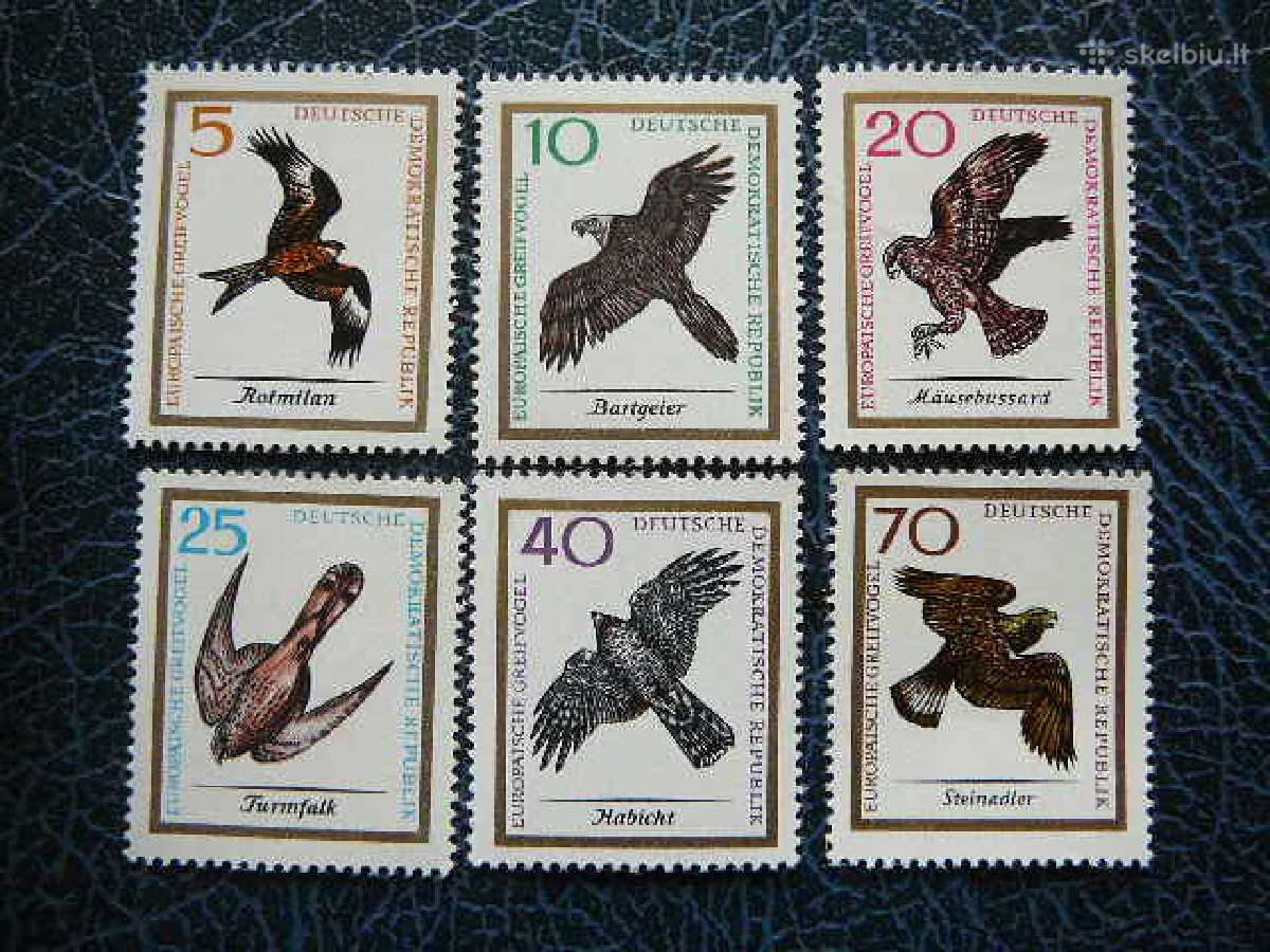 Pauksciai Demokratine Vokietija 1965 Mnh lp1147