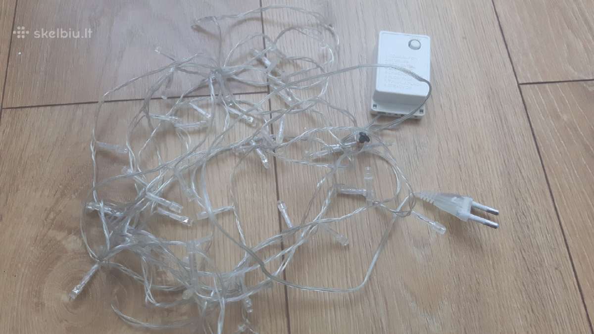 Girliandos su valdymo bloku 50 LED lempučių - nuotraukos Nr. 2