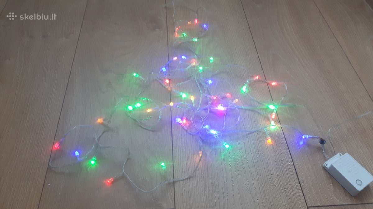Girliandos su valdymo bloku 50 LED lempučių - nuotraukos Nr. 4