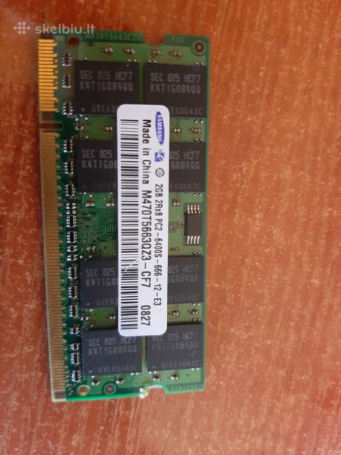 2 GB operatyvioji atmintis nešiojamam kompiuteriui