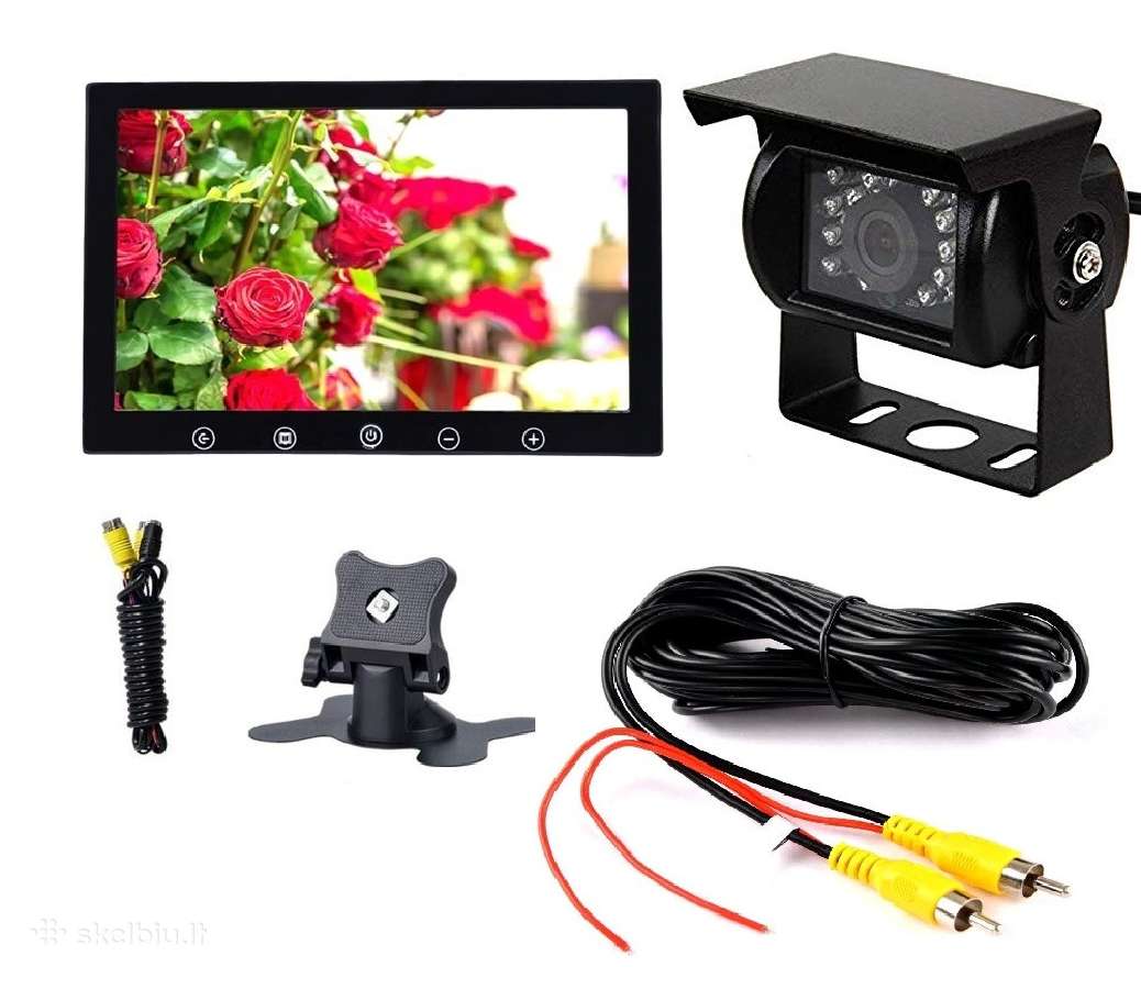 Galinio vaizdo parkavimosi kamera ir LCD monitoriu
