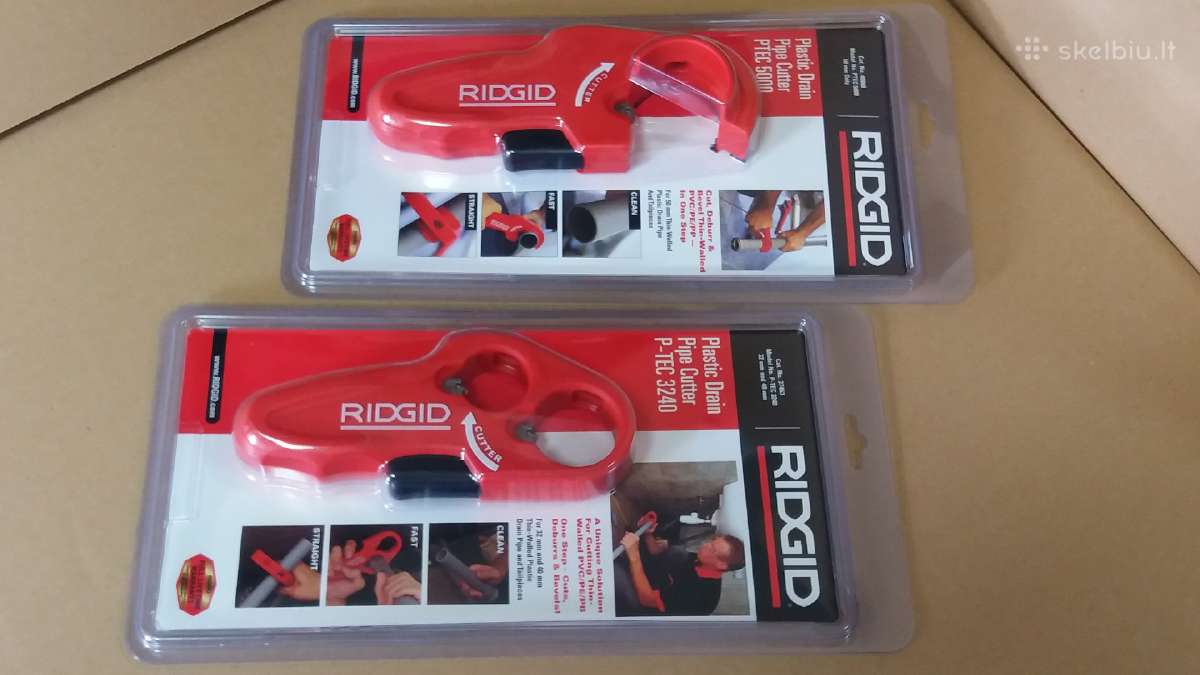 JAV Ridgid plast. kanalizacijos vamzdžių pjoviklis