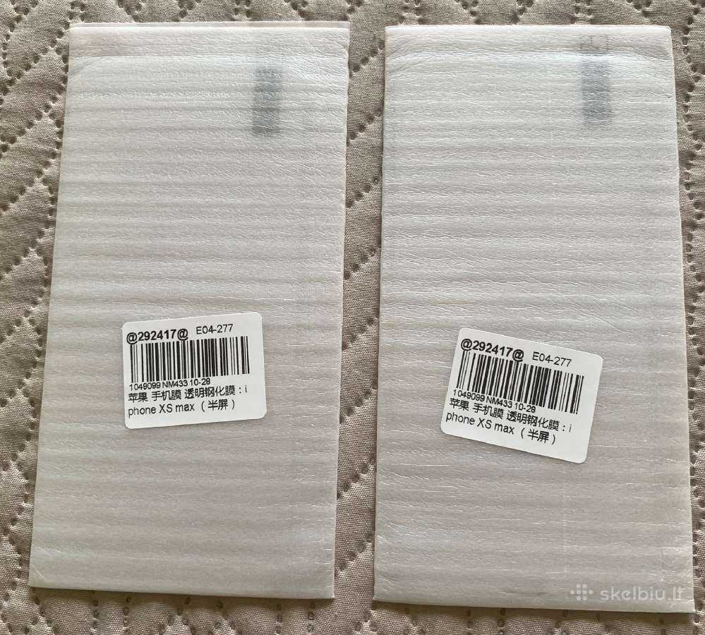 iPhone Xs ir Xs Max ekrano apsauginiai stiklukai