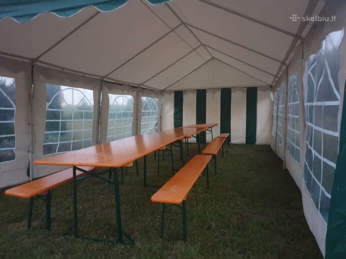 Palapinių-paviljonų nuoma pobuviams- šventėms - nuotraukos Nr. 3