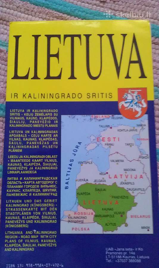 Žemėlapis Lietuva/kaliningradas - nuotraukos Nr. 2