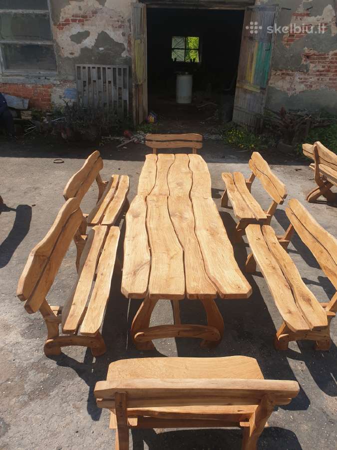 Ąžuoliniai lauko, pirties baldai! - nuotraukos Nr. 15