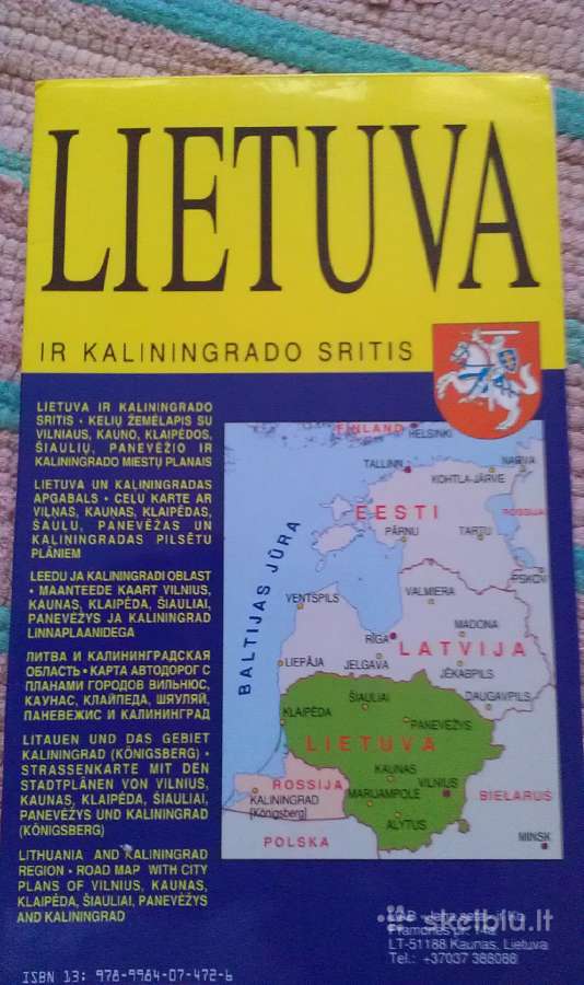 Klaipėda žemėlapis iš dviejų pusių - nuotraukos Nr. 7