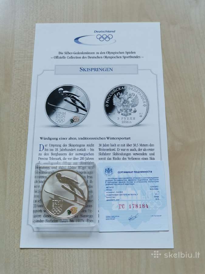Rusija 3rub.2014 "Olympic Sochi 2014" nr.3