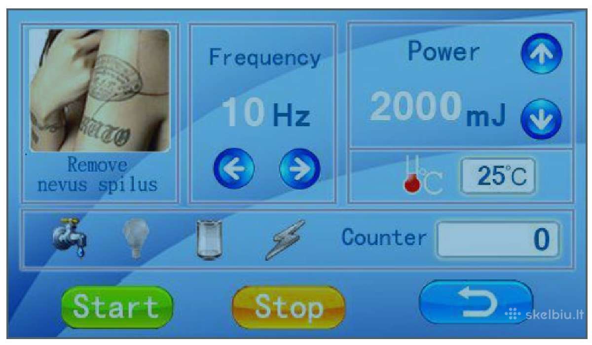 Lazeris tatiruočių šalinimui Q switch Nd Yag - nuotraukos Nr. 3