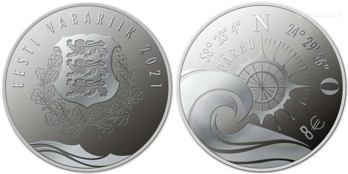 Estija 2021 8 eurai Hanzos Pernu - nuotraukos Nr. 2