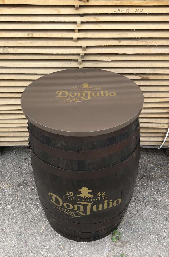Ąžuolinė dekoratyvinė statinė, bačka stalas, vazon - nuotraukos Nr. 19