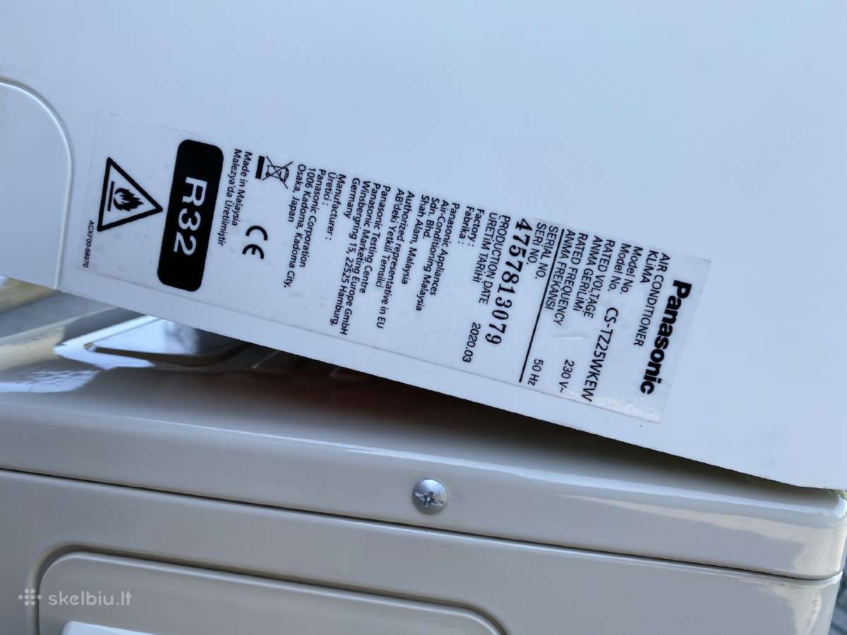 Panasonic oro kondicionierius Tz25wke 2,5/3,3kw - nuotraukos Nr. 8