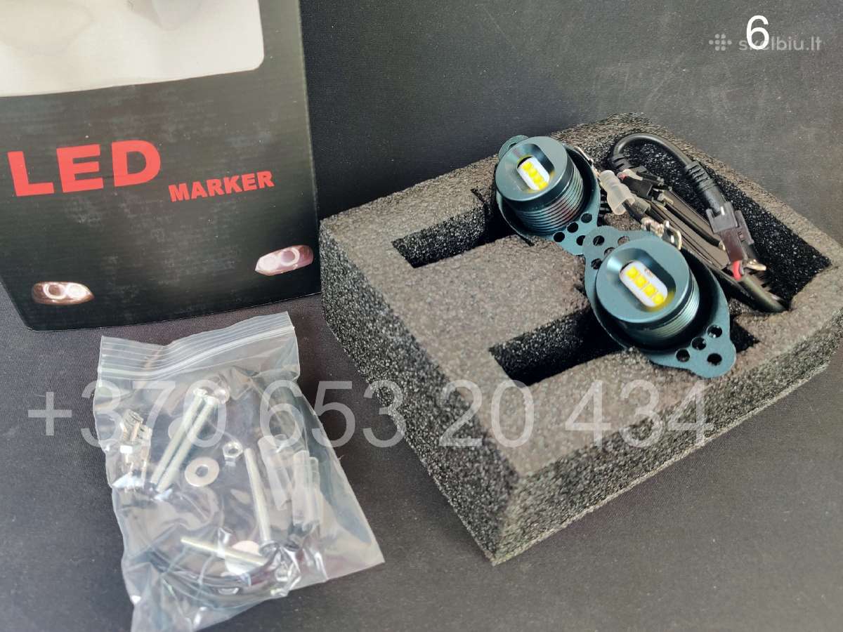Bmw LED Markeriai Angel Eyes lemputės E90 E60 E39 - nuotraukos Nr. 19