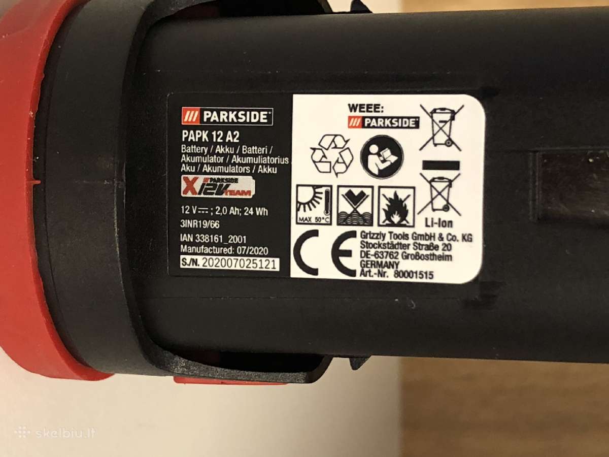 Pakrovėjas Parkside Plg 20 C3 (20 V. - 4,5 A) - nuotraukos Nr. 7