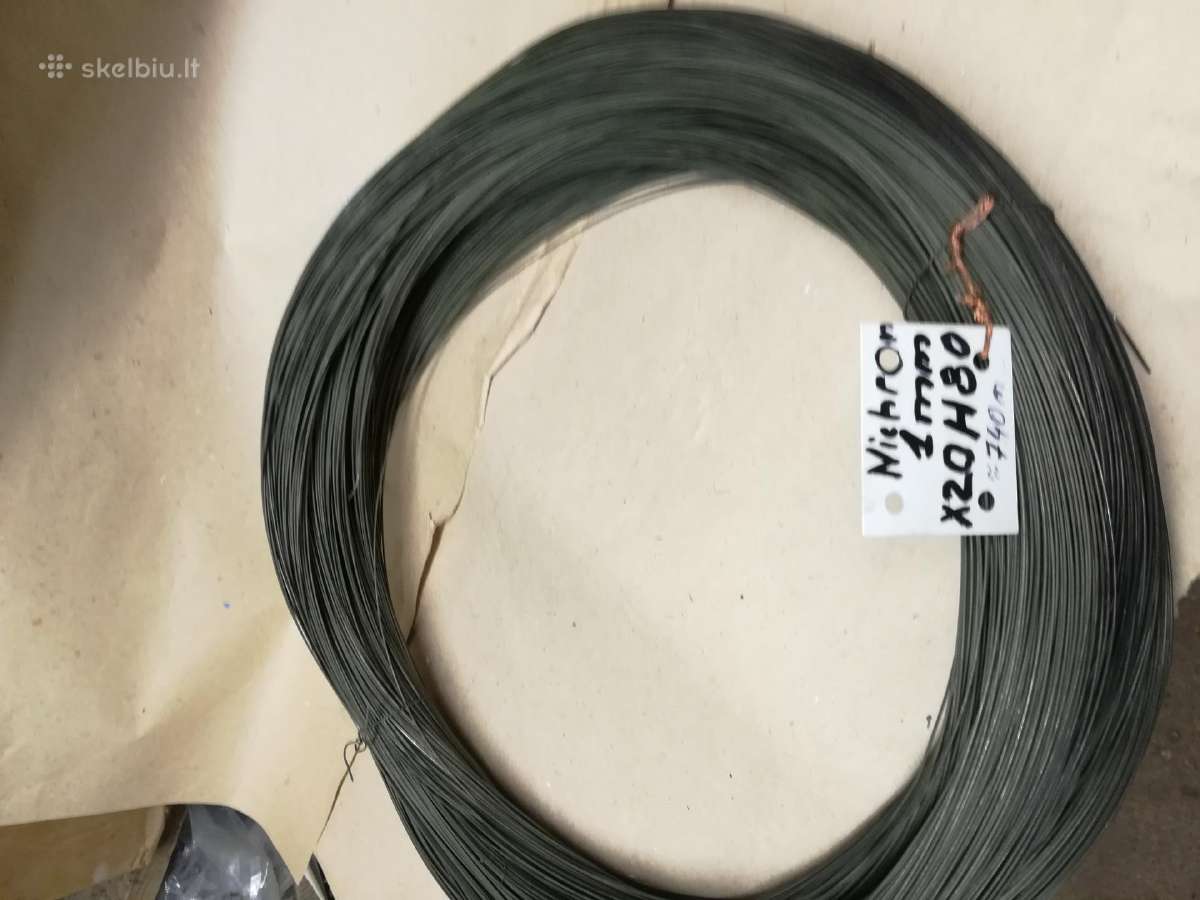 Nichromo viela 1 mm2