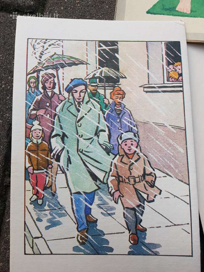 Plakatai piešiniai 1970metai,laiškadežė.