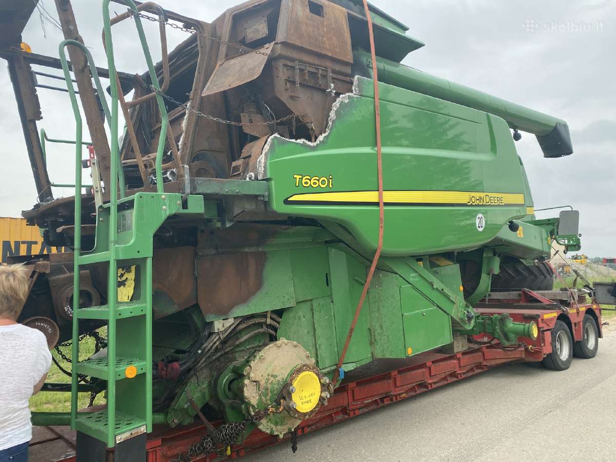 Kombainas John Deere T660 Ardomas Dalimis