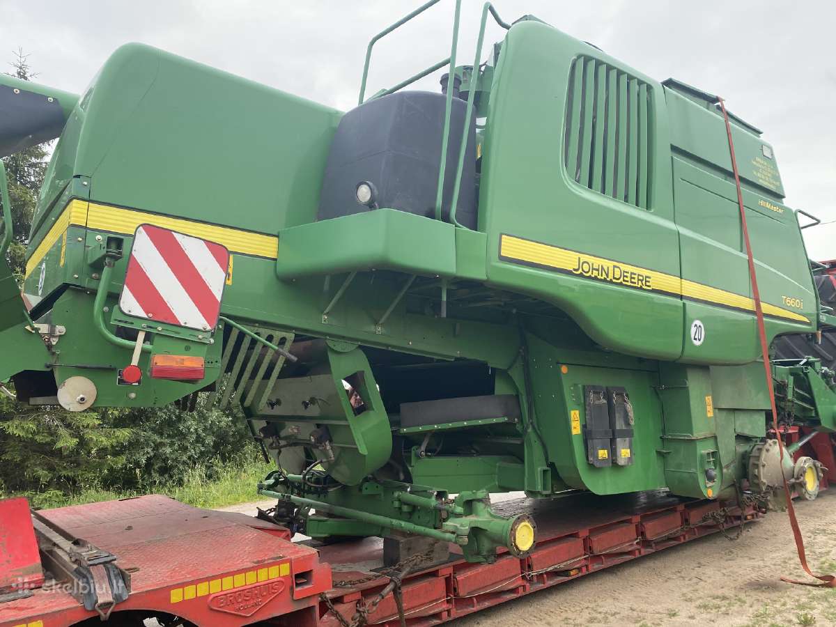 Kombainas John Deere T660 Ardomas Dalimis - nuotraukos Nr. 7