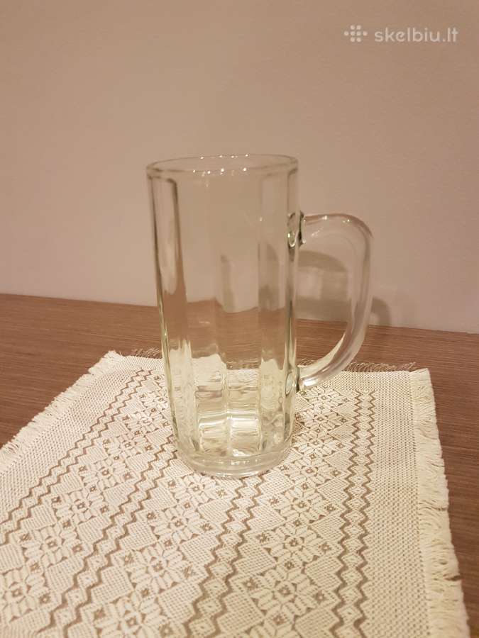 Stiklinis alaus bokalas