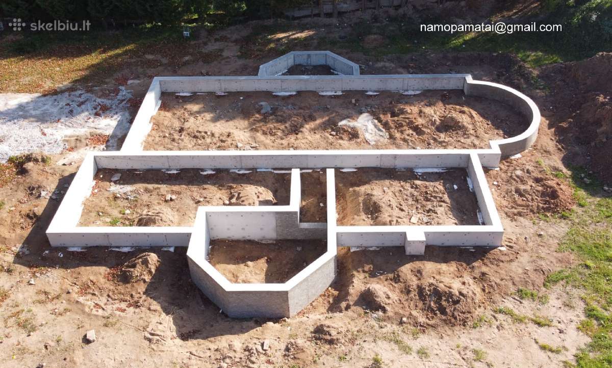 Pamatu liejimas, perdangų betonavimas - nuotraukos Nr. 2