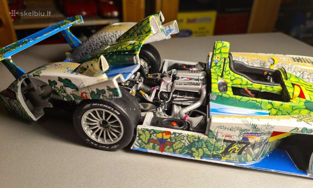 Audi r8r le mans dtm modelis 1:18 sportinis - nuotraukos Nr. 6