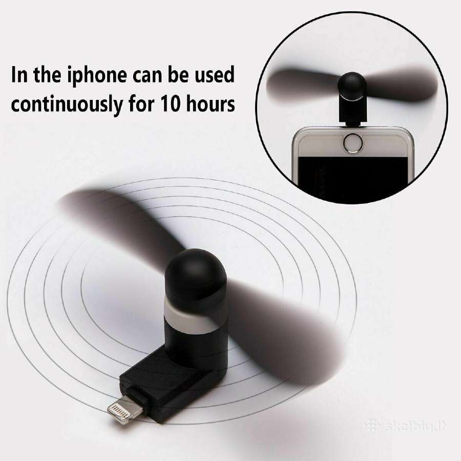 Mini ventiliatorius su Apple Lightning jungtimi - nuotraukos Nr. 2