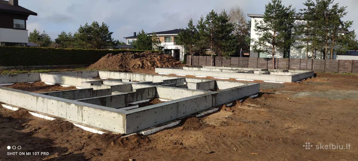 Pamatu liejimas , perdangu betonavimo darbai - nuotraukos Nr. 10