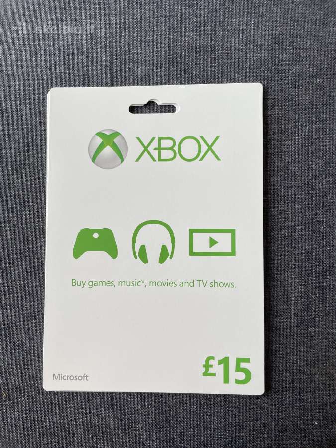 Xbox voucheriai Skelbiu.lt