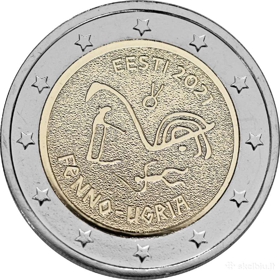 Estija 2021 2 eurų monetos Unc